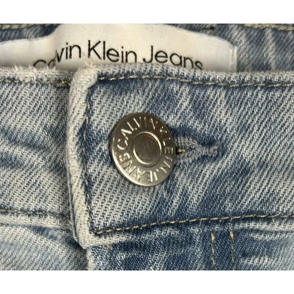 Calvin Klein Jeans Men's 38x32 Skinny Fit Stretch Denim Light Wash
